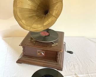 Antique Gramophone And Records