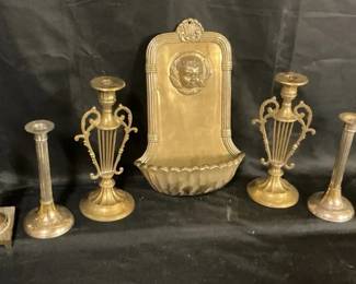 003 Brass Candle Holders and Decor