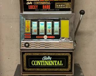 002 Bally Continental Lucky Bars Slot Machine