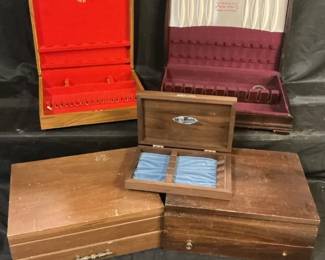 Wooden Silverware Boxes 