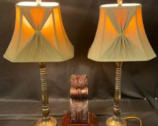 Bronze Colored Lamps And Sconce 