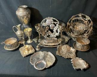 Silver Vines Of Grapes 