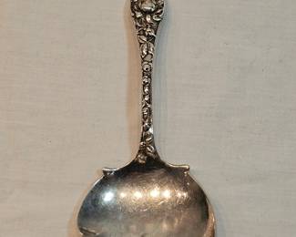 Ornate Sterling Silver Service Spoon