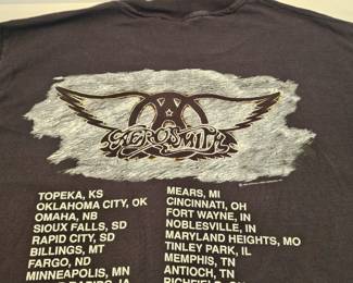 1993 Aerosmith Get A Grip Tour Roadie Tshirt Size Xl