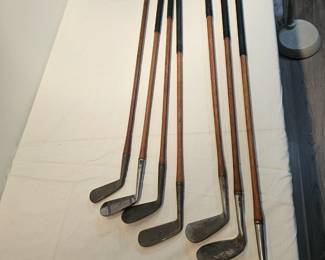 Antique Wood Shaft Golf Clubs