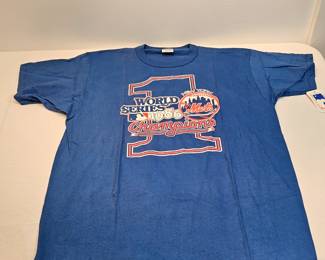 1986 Mets MLB Championship Tshirt New With Tag Size Xl