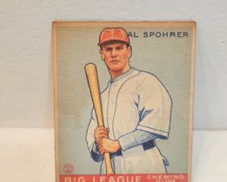 1933 Goudey Al Spohrer Baseball Card