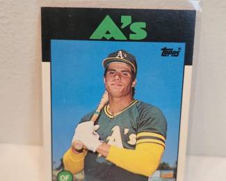 1986 Topps Traded Jose Canseco Baseball Card