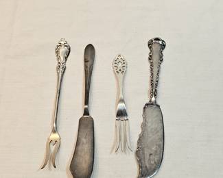 Sterling Pickle Forks And Spreaders