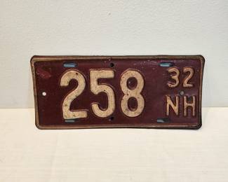 1932 NH Boat Plate