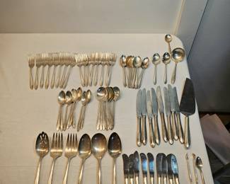 Heirloom Sterling Silver Lasting Spring Silverware Set