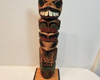 Handcarved Totem By L Rudick