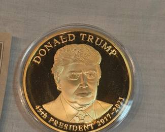 American Mint 24k Layered Donald Trump Coin