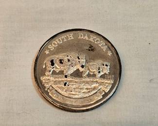 South Dakota 1 Ounce Silver Round