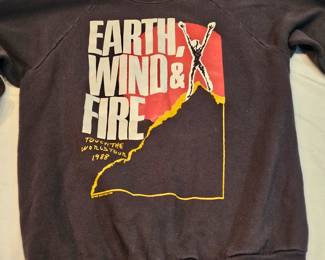 Earth Wind And Fire 1988 World Tour Roadies Sweatshirt Size L