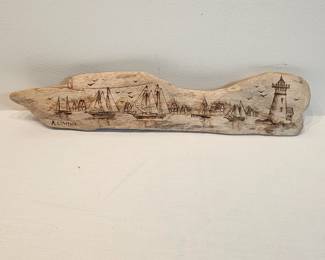 Carved Driftwood Art By A Lowther