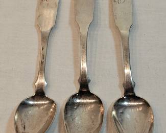 Coin Silver Spoons With C Monogram