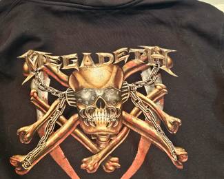 Megadeath Killing Is My Business Roadies Tour Sweatshirt Size Xl