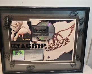 Get A Grip Aerosmith  Multiple Platinum Award Gifted To Roadie