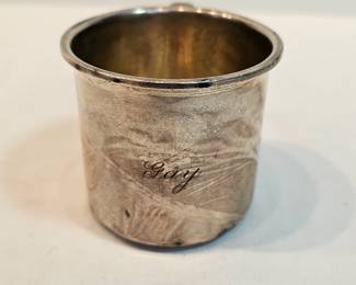 Sterling Silver Cup Monogrammed Gay