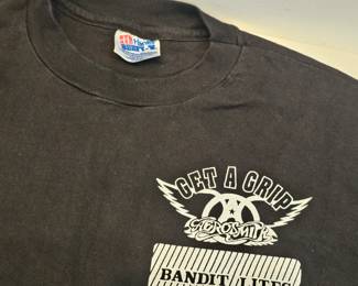 Aerosmith Get A Grip Tour Bandit Kites Roadie Tshirt Size Xl