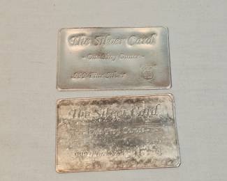 Pair Of 1 Troy Ounce Silver Bullion Cards