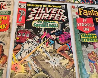 Comics Books Lot Of 4 With Torn Or Missing Pages 