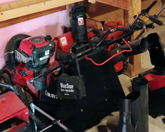 Craftsman Lawn Vac, Toro Snowblower, Toro Snow Shovel