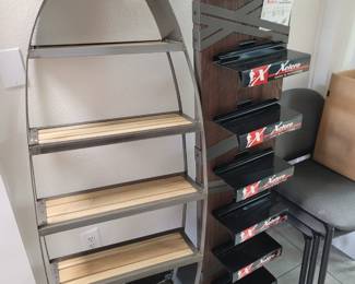 Oval Wall Shelf, 2-Sided Display Shelf