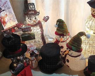 Outdoor Snow Man Decor