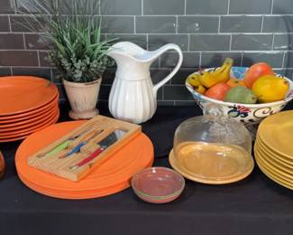 Orange And Yellow Dinner Serving