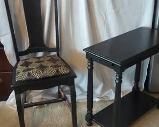 Side Chair And Side Table