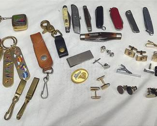 Cufflinks, Keychains, Pocket Knives