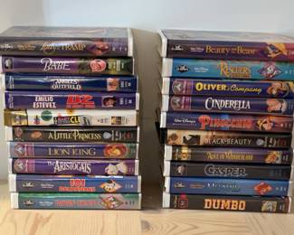 TV, CD Player, VHS Tapes, Desktop Computer 