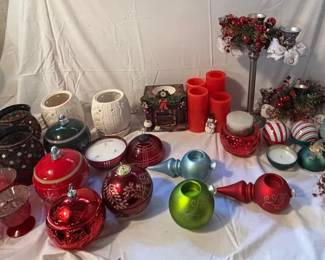 Christmas Candles And Candle Holders