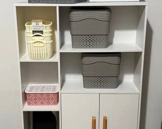 Cabinet With Storage Bins