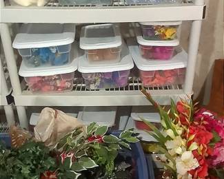 Faux Floral And Crafting Mystery Lot