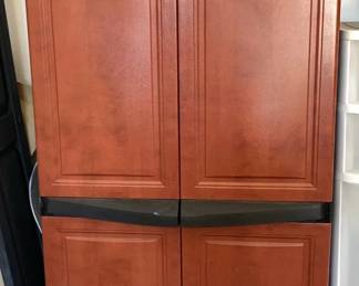 Storage Cabinet With Contents