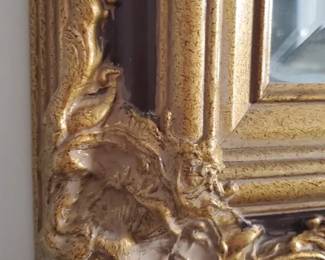 Round And Gold Framed Ornate Mirrors