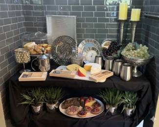 Silver Themed Brunch Serving 