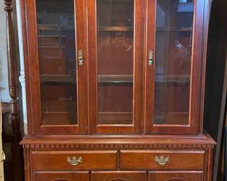 Vintage Broyhill TwoPiece China Cabinet