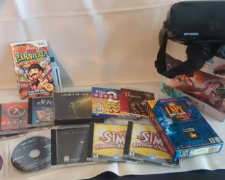 Computer Video Games And VR Headset