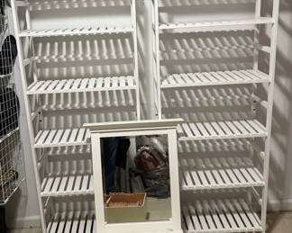 Shelves Hanging Organizer And Mirror