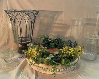 Partylite Glassware Candle Holders Handmade Candle Display