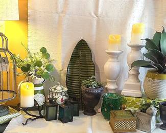 Green Toned Nature Themed Decor