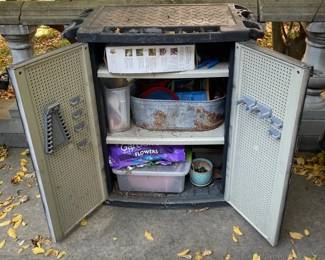 Black Garden Storage Box Contents