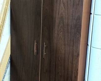 White Metal Mid Century Style Storage 