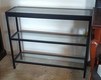 Slim Glass Entry Table