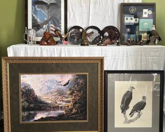 Eagle DecorpicturesRoberta Wesley,Cyndi NelsonRaptorsSLangford, Statues, Plates, 