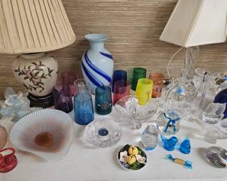 Very Nice Glassware/Crystal  Includes Art Glass